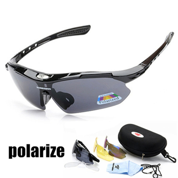 Wholesale Polarized Cycling Sun Glasses Bike Bicycle Men Sunglasses Sports Glasses MTB UV400 Cycling Eyewear Protective Goggles 3 Lens