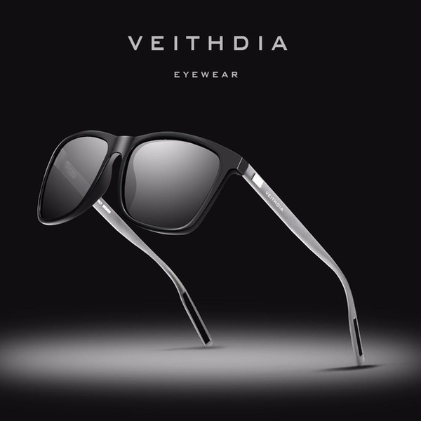 VEITHDIA Original Brand Designer Unisex Aluminum+TR90 Sunglasses Polarized Lens Vintage Sun Glasses For Men/Women gafas VT6108