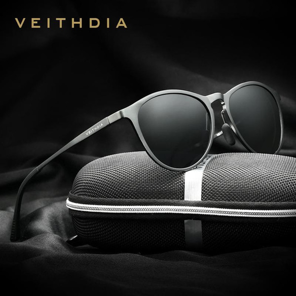 VEITHDIA Vintage Retro Brand Designer Original Box Sunglasses Men/Women Male Sun Glasses gafas oculos de sol masculino 6625