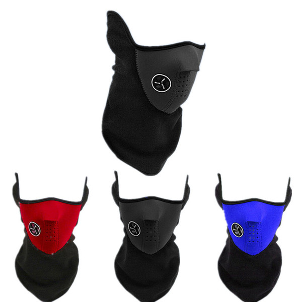 Bicycle Cycling Motorcycle Half Face Mask Winter Warm Outdoor Sport Ski Mask Ride Bike Cap CS Mask Neoprene Snowboard Neck Veil