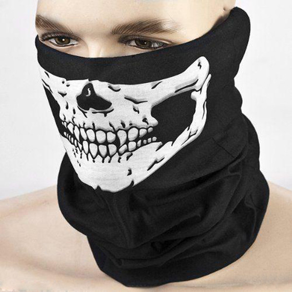 Outdoor Seamless Versatile Magic Skull Scarf Face Mask Cycling Riding Ski Motorcycle Mask Warm Neckerchief Halloween Costumes