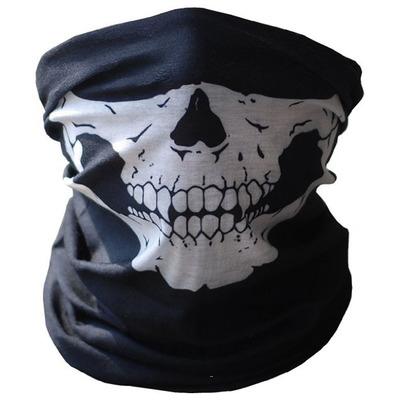 Hot Wholesale- Outdoor Sport Mountain Bike Bicycle Ski Skull Half Face Mask Ghost Scarf Multi Use Neck Skeleton scarf riding masks