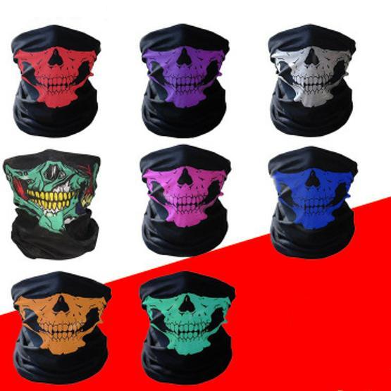 Wholesale Outdoor Seamless Versatile Magic Skull Scarf Face Mask Scarf Cycling Riding Masks Warm Neckerchief Halloween Costumes