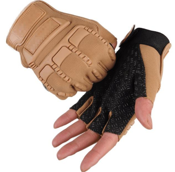 Free Shipping Cycling Gloves Tactical Half-finger Gloves for Male Outdoor Skid-proof and Wear-resistant Special Forces Training