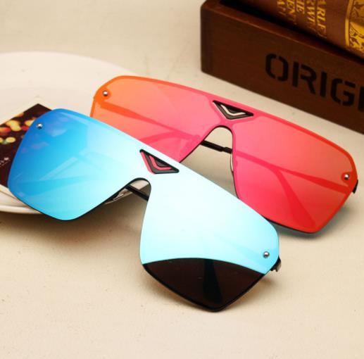 Sunglasses Fashion Men Vintage Brand Driving Sun Glasses Women Flat Top Big Frame Sunglass Retro Eyewear UV400