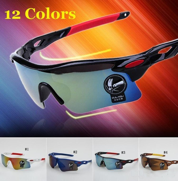 12 Colors Sports Bright Reflective Sunglasses Fashion Sunglasses Reflective Riding Sunglasses Cycling Outdoors Wind Goggle Free Shipping