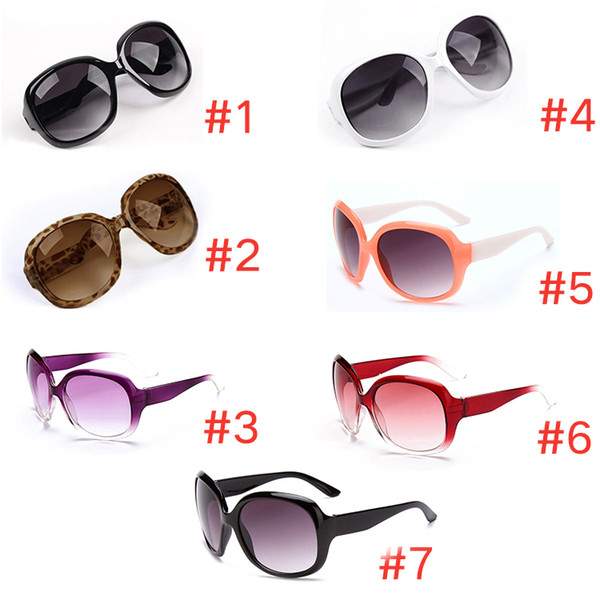 Fashion Womens Ladies Sunglasses Summer Black Oversized PC UV Sun Glasses High Quality Free DHL Shipping