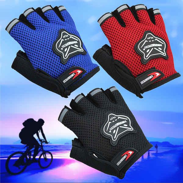 motorcycle gloves riding glove Summer mittens Half-fingered Gloves breathable prevention bike cycling sports gloves for men, women, children