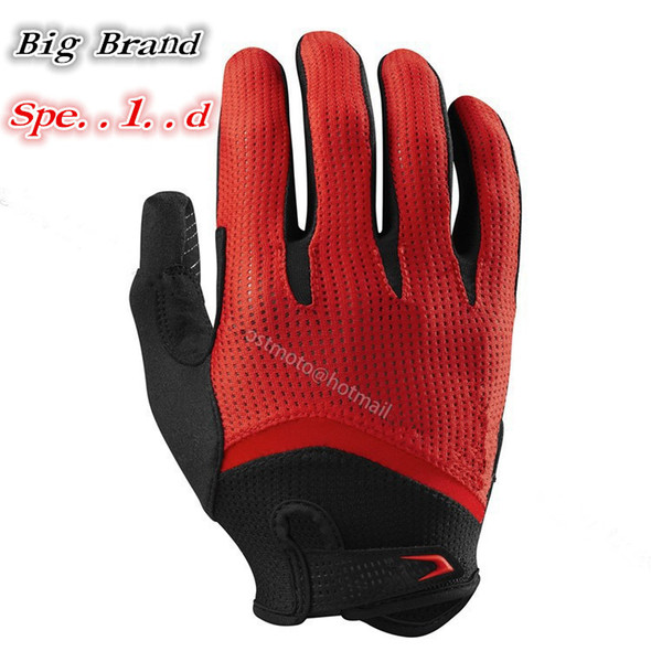 5 Colors Brand New 2015 SPD Gel Full Long Finger Gloves for bike bicycle mountain bike off road Sports motocross cycling gloves