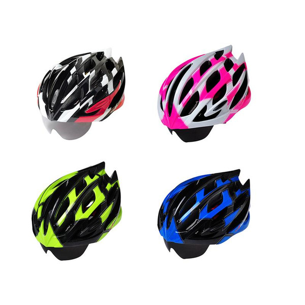 New Glasses Helmet Riding Helmet Mountain Bike Bicycle Multi-color Optional Accept Wholesale