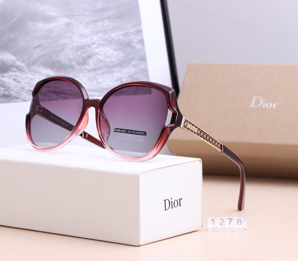 New driving Sunglasses for men women Classic Fashion Unisex UV400 design brand sunglasses sun glasses with free box 1278-01