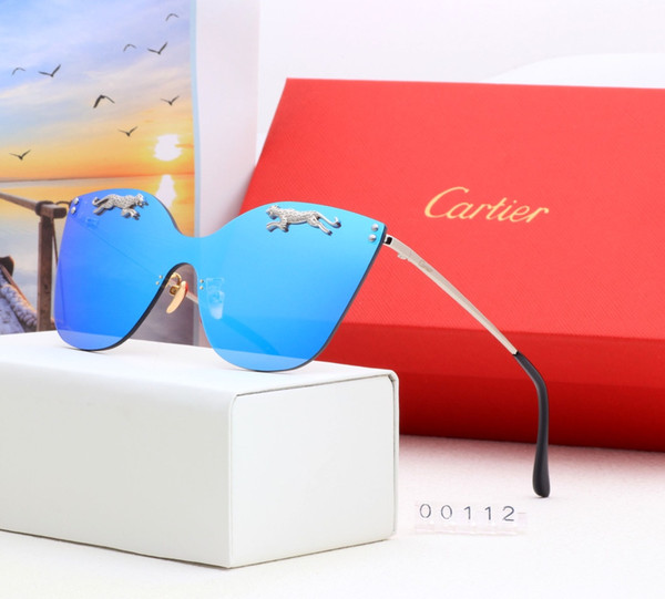 New driving Sunglasses for men women Classic Fashion design brand sunglasses black lover sun glasses with free box 00112-01