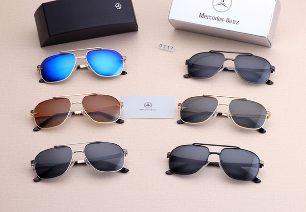 New driving Sunglasses for men women Classic Fashion design brand sunglasses black lover sun glasses with free box 0117