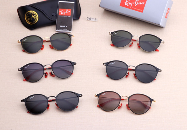 2019 New driving Sunglasses for men women Classic Fashion design brand sunglasses black lover sun glasses with free box 3601-01