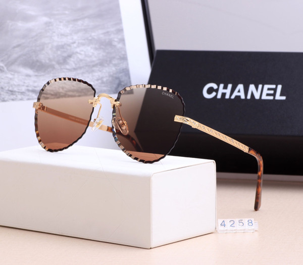 New driving Sunglasses for men women Classic Fashion Unisex UV400 design brand sunglasses sun glasses with free box 4258-01