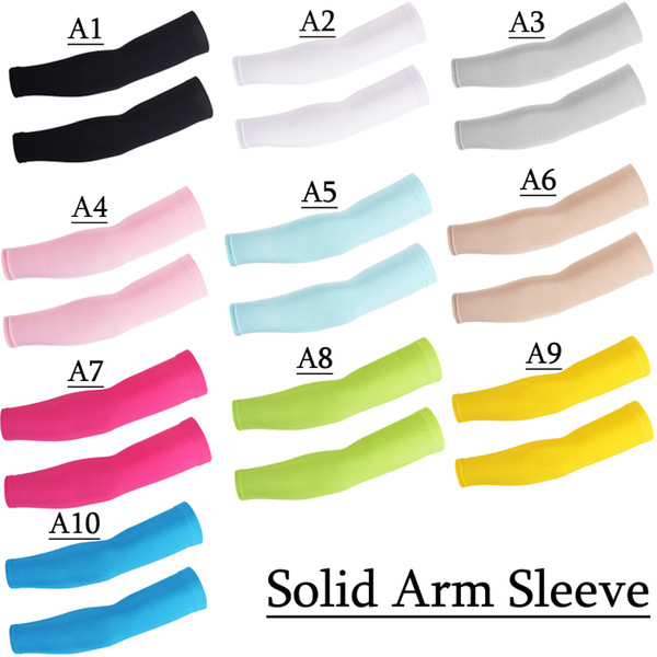 Solid Color Compression Sports Arm Sleeve