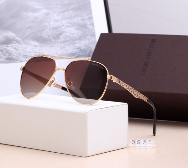 2019 New driving Sunglasses for men women Classic Fashion design brand sunglasses black lover sun glasses with free box 0925-0