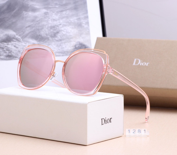 New driving Sunglasses for women men Classic Fashion Unisex UV400 design brand sunglasses sun glasses with free box 1281-01