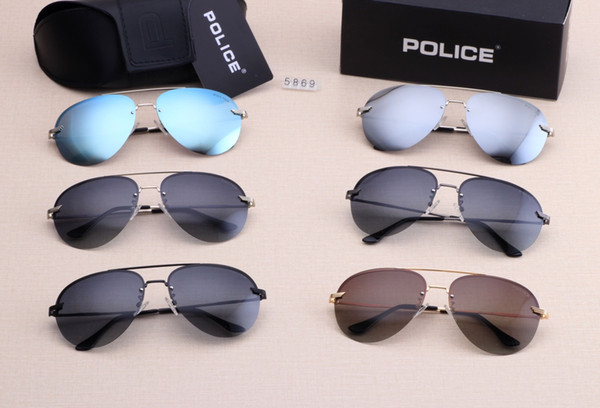 New driving Sunglasses for men Classic Fashion Unisex UV400 design brand sunglasses sun glasses with free box 5869