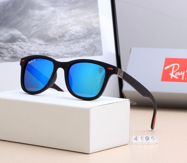 New driving Sunglasses for men women Classic Fashion Unisex UV400 design brand sunglasses sun glasses with free bag and box 4195-01