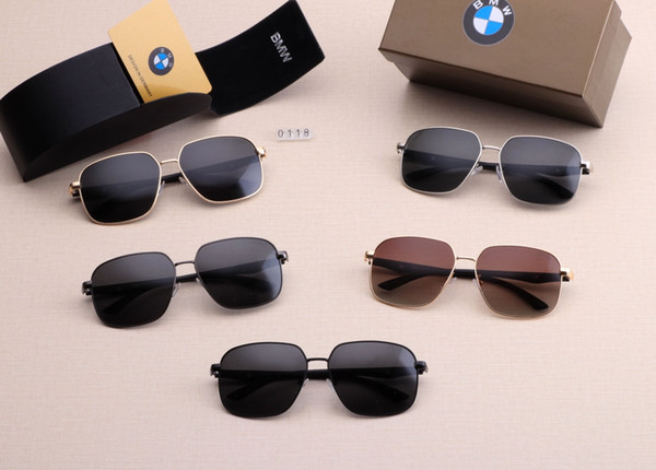 New driving Sunglasses for men women Classic Fashion Unisex UV400 design brand sunglasses sun glasses with free box 0118