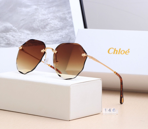 2019 New driving Sunglasses for men women Classic Fashion UV400 design brand sunglasses black lover sun glasses with free box 146-01