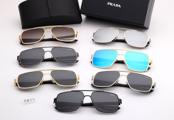 New driving Sunglasses for men women Classic Fashion design brand sunglasses black lover sun glasses with free box 0805