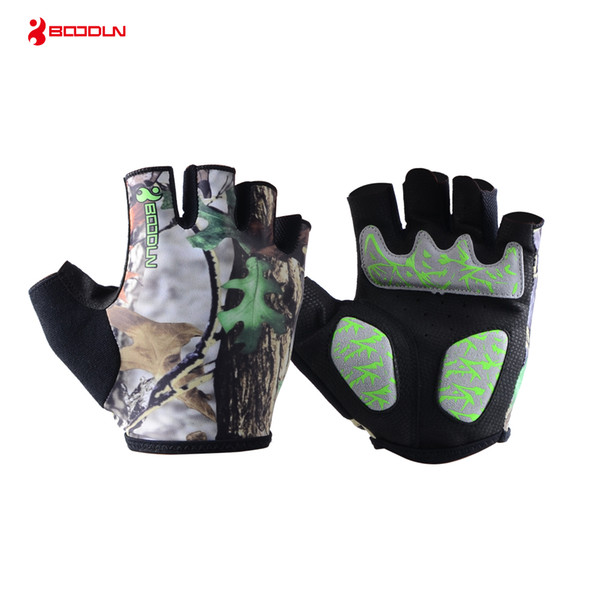 Boodun Cycling Gloves Half Finger Men Women Bike Bicycle Gloves MTB Road Riding Mountain Running Sports Non-slip Glove Guantes de porter