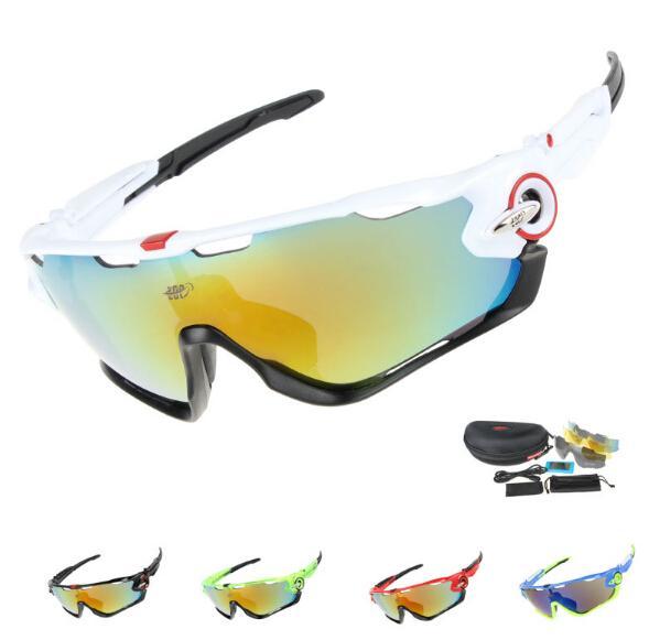 2018 Brand EV Cycling Sunglasses With 5 Lens Women Men UV 400 Glasses Racing Sport Outdoor Glasses Mountain Bike Goggles Eyewear