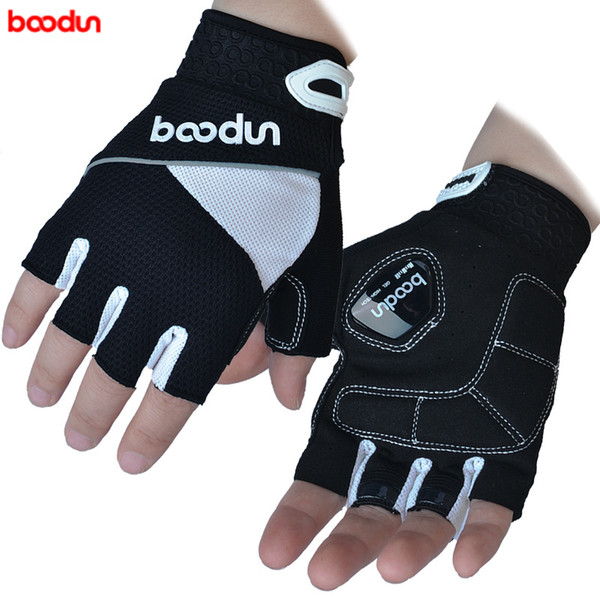 Boodun Brand Designer Gloves Half Finger Men Women Cycling Gloves Slip MTB Bike Bicycle Guantes Ciclismo Sport Breathable Shockproof