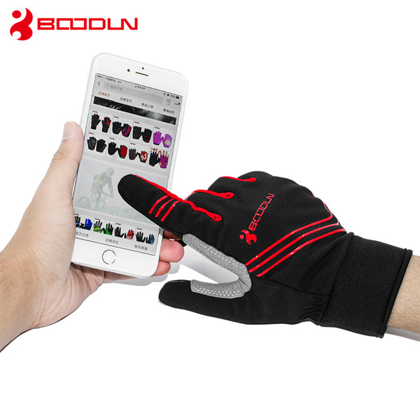 Boodun Winter Riding Cycling Gloves Men And Women Warm Gloves Anti-Skid Shock Mountain Bike Riding Gloves Full Finger 2018 Protective Gear