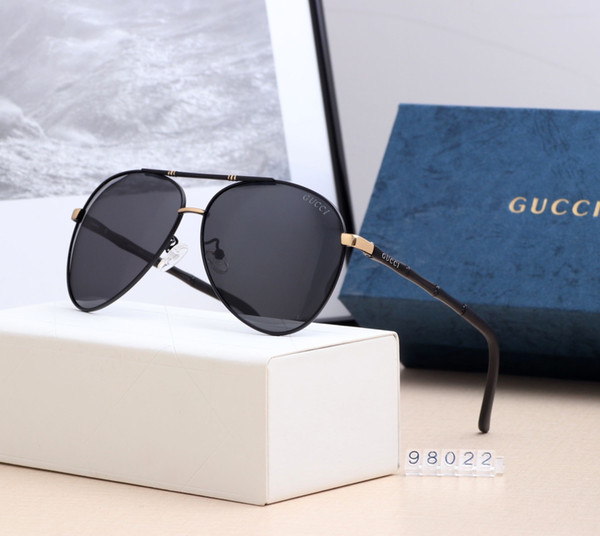 New driving Sunglasses for men women Classic Fashion Unisex UV400 design brand sunglasses sun glasses with free box 98022-03