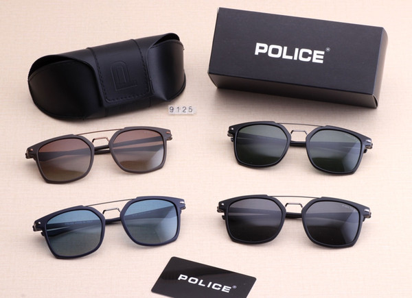 New driving Sunglasses for men Classic Fashion Unisex UV400 design brand sunglasses sun glasses with free box 9125