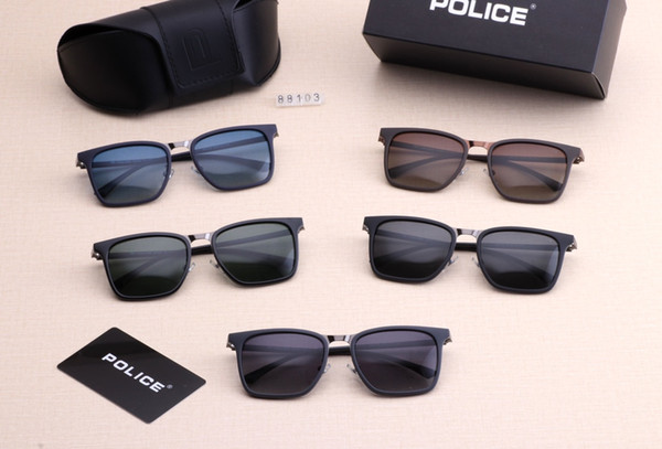 New driving Sunglasses for men Classic Fashion Unisex UV400 design brand sunglasses sun glasses with free box 88103