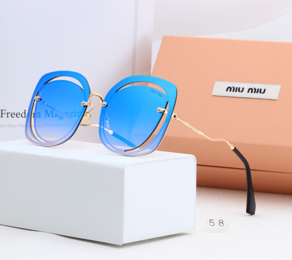 New driving Sunglasses for men women Classic Fashion Unisex UV400 design brand sunglasses sun glasses with free box 58-01