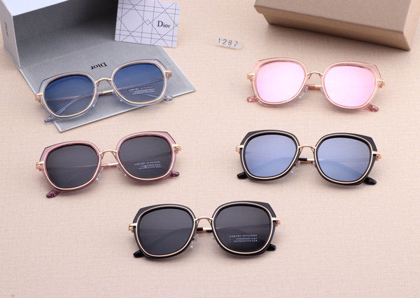 New driving Sunglasses for men women Classic Fashion Unisex UV400 design brand sunglasses sun glasses with free box 1282