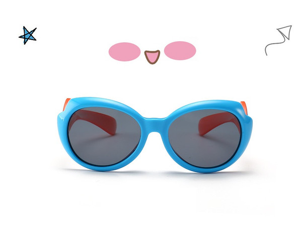 2018 new arrive children's silicone sunglasses cute trend sunshade UV sunglasses T1515 hot epacket free post