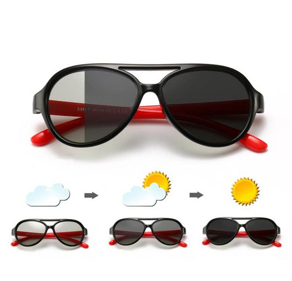 2018 new men and women children color sunglasses baby sunshade sunglasses one mirror three with fashion sunglasses B843