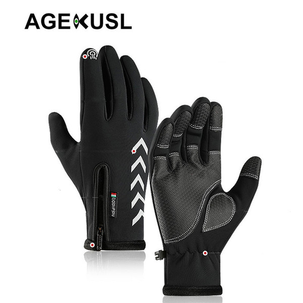 AGEKUSL Cycling Gloves Winter Termal Sports Gloves MTB Road Motorcycle Skiing Glove Mitt