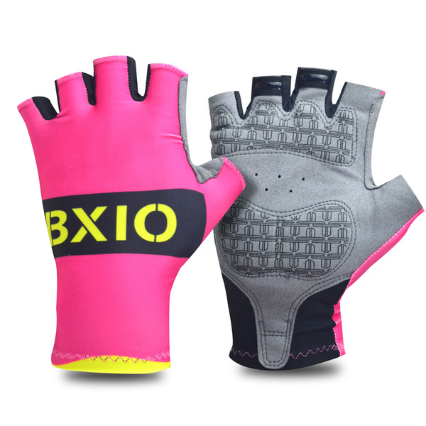 BXIO New Item Pro Team Cycling Glove Pro Team Half Finger Bicycle Clove Gel Pad Palm Bike Glove Mujeres Ciclismo Guante BX-145