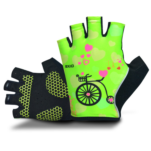 2018 BXIO Women Cycling Gloves With Gel Pad Palm Pro Bike Team Half Finger Gloves Summer MTB Multi Colors Bike Gloves BX-ST125