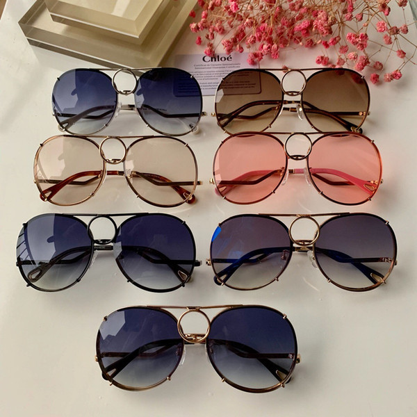 New Designer CHLOE Fashion Cool Polarized Sunglasses Hipster Reflective Sunglasses Necessary Drivers Driving Pilot Size 61 15-140