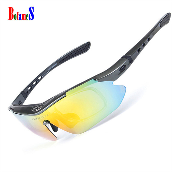 OBAOLAY Polarized Sports Sunglasses High Quality Anti-UV400 Ultra-light Anti-glare Cycling Driving Fishing Glasses Baseball Sunglasses 5Lens