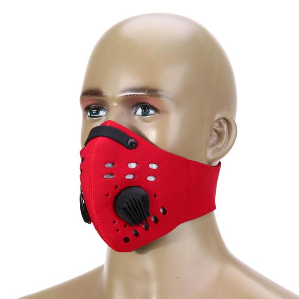 Men/Women Activated Carbon Dust-proof Cycling Face Mask Anti-Pollution Bicycle Bike Outdoor Training Neoprene mask face shield