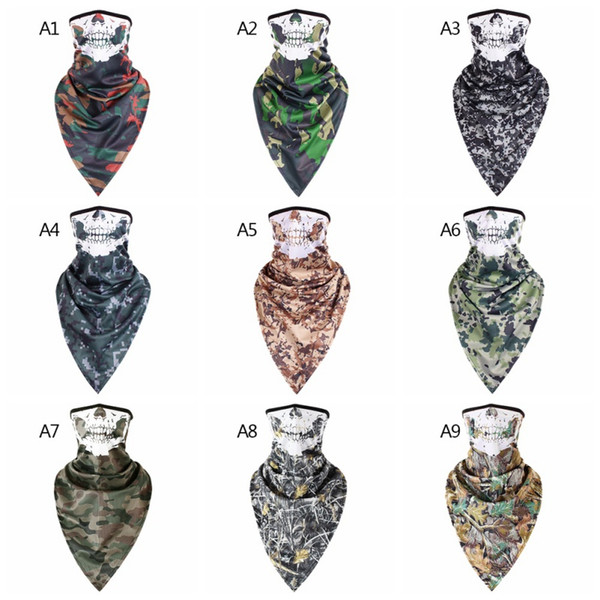 Riding Mask Special Forces Tactical Camouflage Speed Dry Triangle Towel Breathable anti-terrorism Mask Collar Riding