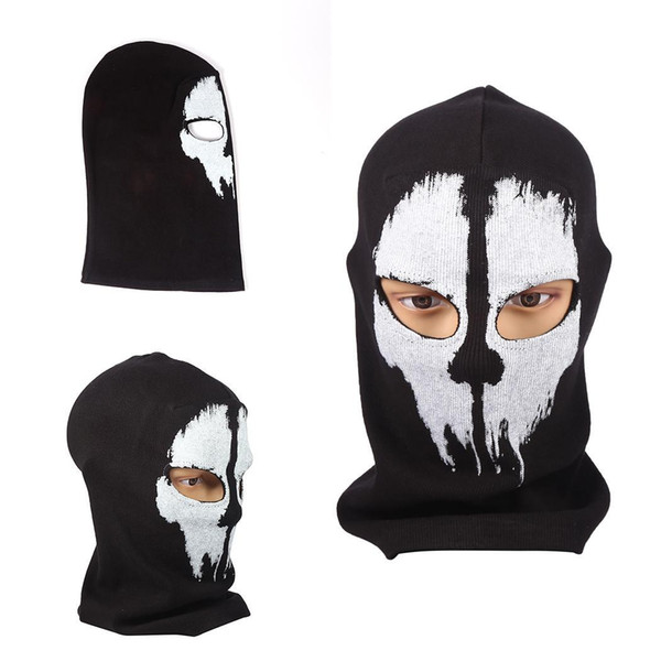 Unisex Multifunction Print Pattern Riding Face Mask Windproof Black Face Mask