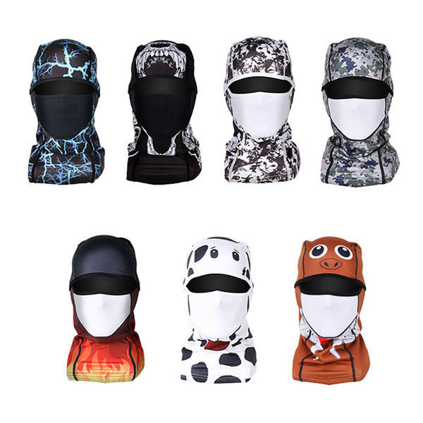 Outdoor Sports Printed Face Neck Mask Winter Warm Ski Snowboard Wind Cap Cycling Windproof face mask