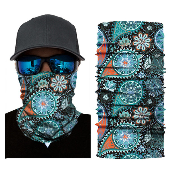 Cycling Face Mask 3D Bicycle Printed Flower Headband Neck Warmer Bike Head Scarf Bandana Scarves turban Mask for Outdoor Sports1