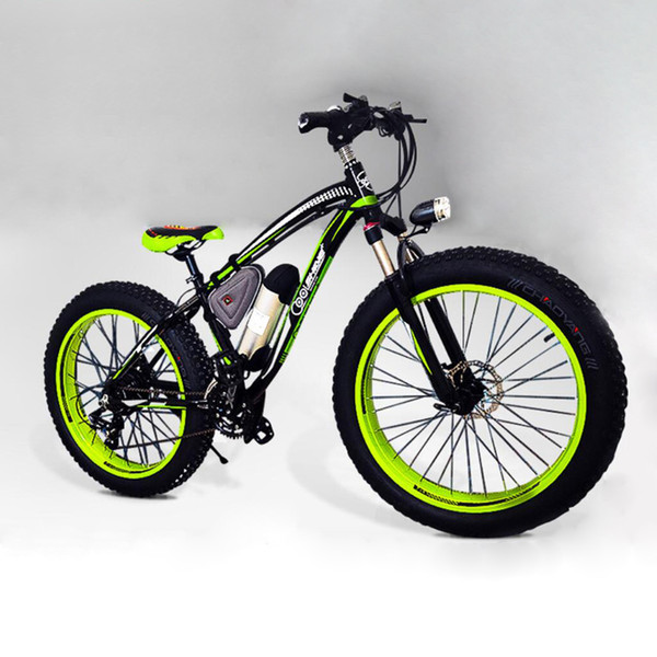 Electric Fat ebike 21 speeds 36V 350W 10.4Ah Lithium Battery powerful Snow Ebike Suspension Fork Electric Bicycle