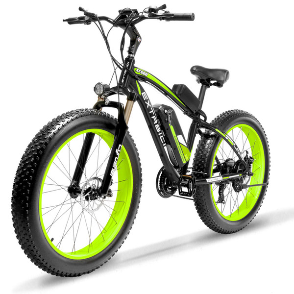 Cyrusher XF660 1000W 48V motor eletric bike 21 speeds oil spring full suspension fork E bike with smart remote control